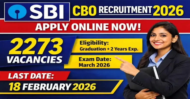 SBI Circle Based Officer (CBO) Recruitment 2026: Complete Detailed Guide